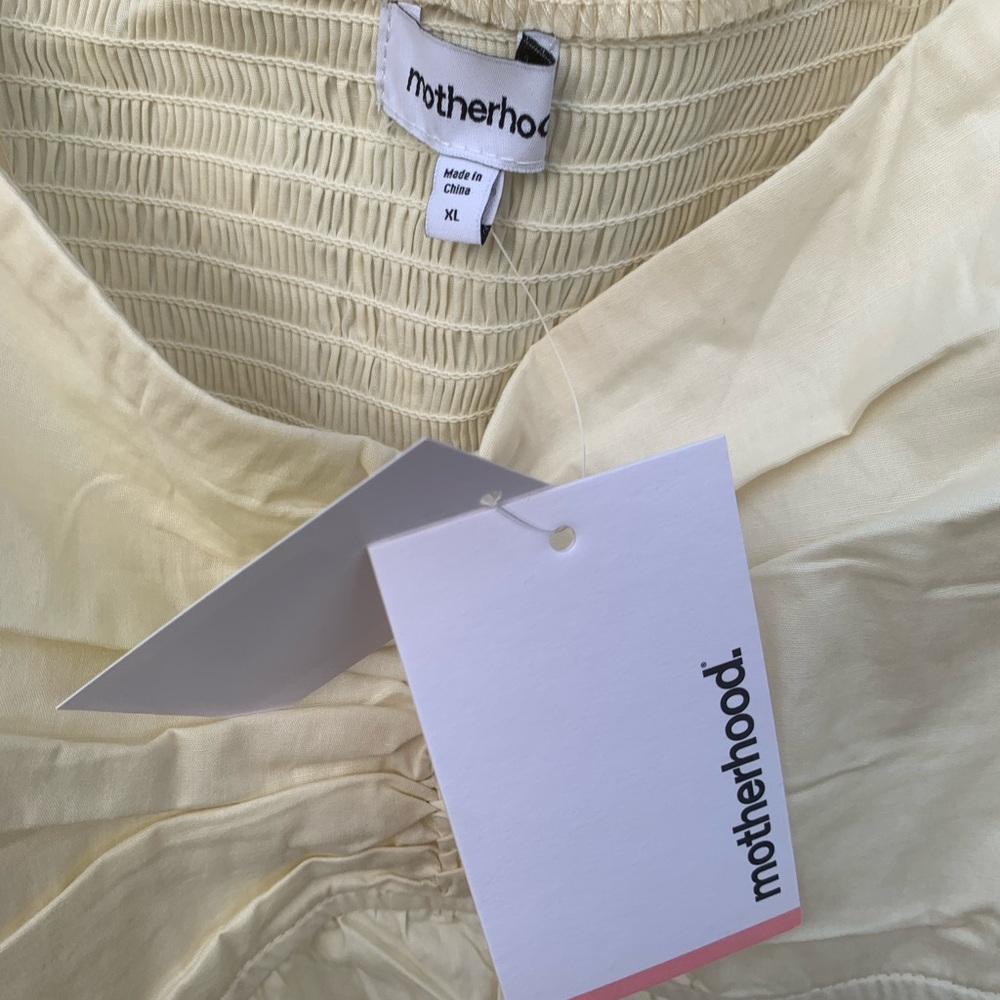 NWT Motherhood Maternity winter white Puff Sleeve Off shoulder - Picture 8 of 8